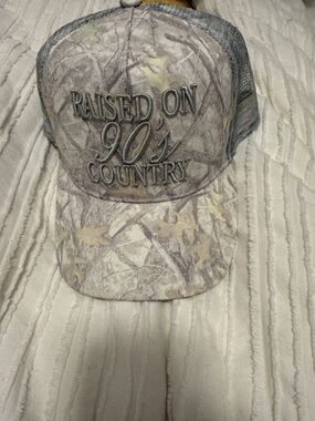 “Raised On 90's Country” Camo Buckle brand Hat NWT